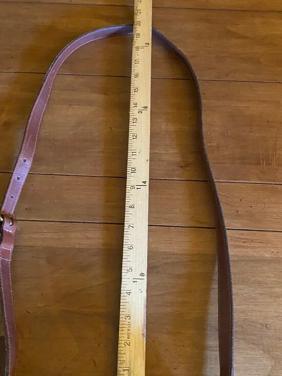 Vintage Coach Sheridan Durham Brown Pebble Leather Mini Crossbody Bag - Picture 15 of 16